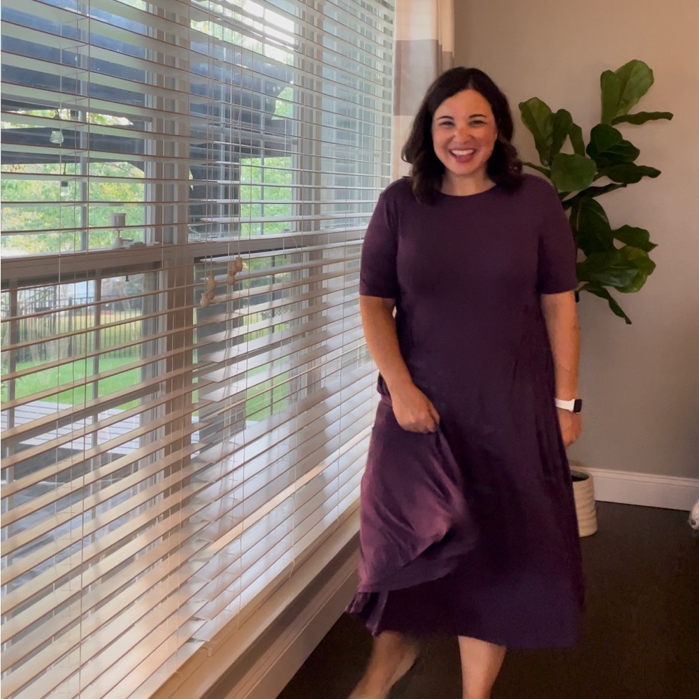 Universal Standard Devi Liquid Jersey Dress Potion Purple - Size Small 14-16